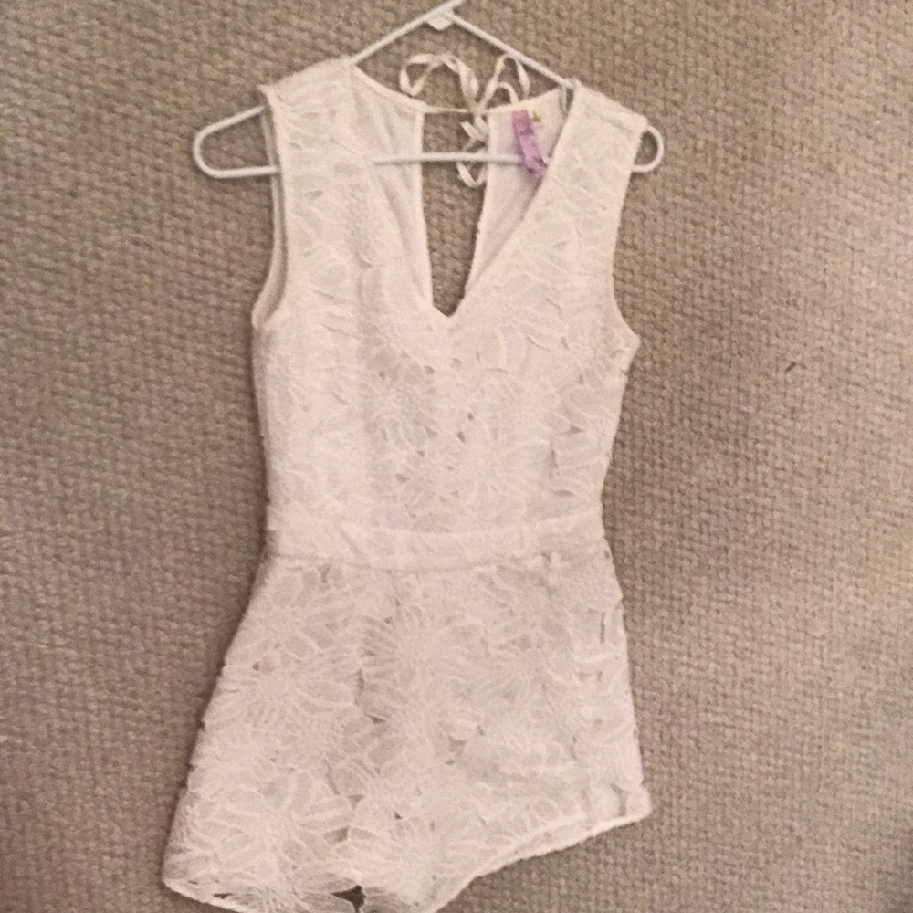 Francesca’s white romper
